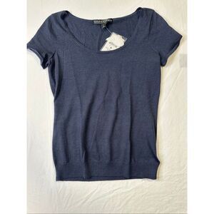 Ralph Lauren Cashmere/Silk Navy Top, Size S, NWT